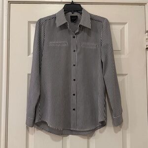 Alex Marie black and white Striped Shirt